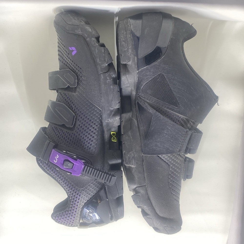 Valora Women's MTB Cycling Shoes‎ EU 42 US 10.5 SPD Cleats Black Purple